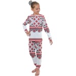 Retro Knitting Patterns Seamless Kids  Long Sleeve Set 