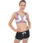 Retro Knitting Patterns Seamless V-Back Sports Bra