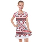 Retro Knitting Patterns Seamless Kids  Cross Web Dress