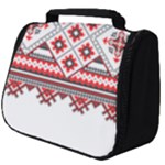 Retro Knitting Patterns Seamless Full Print Travel Pouch (Big)