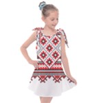 Retro Knitting Patterns Seamless Kids  Tie Up Tunic Dress