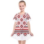 Retro Knitting Patterns Seamless Kids  Smock Dress