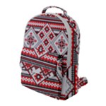 Retro Knitting Patterns Seamless Flap Pocket Backpack (Large)