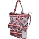 Retro Knitting Patterns Seamless Shoulder Tote Bag