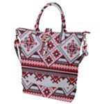 Retro Knitting Patterns Seamless Buckle Top Tote Bag