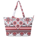 Retro Knitting Patterns Seamless Full Print Shoulder Bag