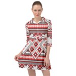 Retro Knitting Patterns Seamless Mini Skater Shirt Dress