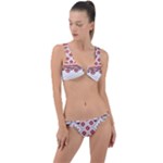 Retro Knitting Patterns Seamless Ring Detail Crop Bikini Set