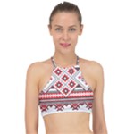 Retro Knitting Patterns Seamless Halter Bikini Top