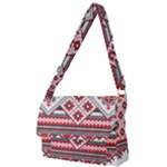 Retro Knitting Patterns Seamless Full Print Messenger Bag (L)