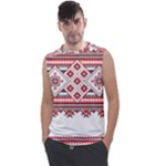 Retro Knitting Patterns Seamless Men s Regular Tank Top