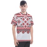 Retro Knitting Patterns Seamless Men s Polo T-Shirt