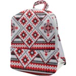 Retro Knitting Patterns Seamless Zip Up Backpack