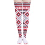 Retro Knitting Patterns Seamless Thigh High Stockings