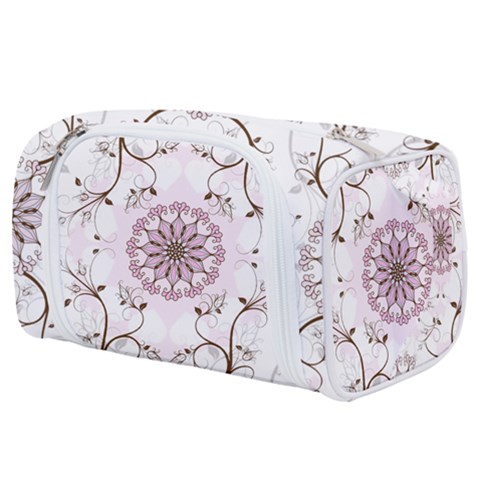 Floral Flora Flower Seamless Pattern Toiletries Pouch from ArtsNow.com