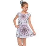 Floral Flora Flower Seamless Pattern Kids  Cap Sleeve Dress