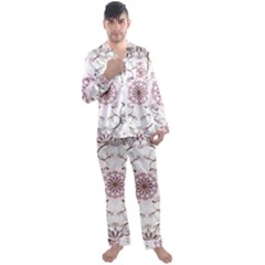 Men s Long Sleeve Satin Pajamas Set 