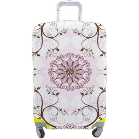 Floral Flora Flower Seamless Pattern Luggage Cover (Large) from ArtsNow.com