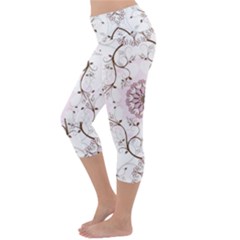 Lightweight Velour Capri Yoga Leggings 