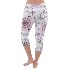 Lightweight Velour Capri Yoga Leggings 