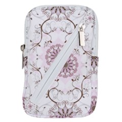 Floral Flora Flower Seamless Pattern Belt Pouch Bag (Large) from ArtsNow.com