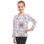 Floral Flora Flower Seamless Pattern Kids  Long Mesh T-Shirt