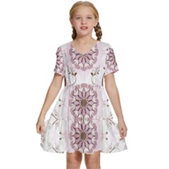 Kids  Short Sleeve Tiered Mini Dress 