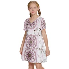 Kids  Short Sleeve Tiered Mini Dress 