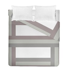 Minimal Mixed Abstract Lines Print Copia Duvet Cover Double Side (Full/ Double Size) from ArtsNow.com