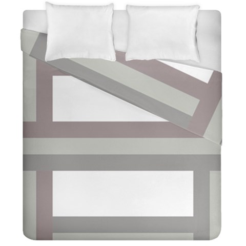 Minimal Mixed Abstract Lines Print Copia Duvet Cover Double Side (California King Size) from ArtsNow.com