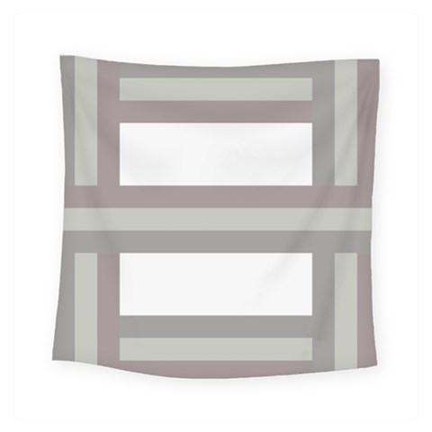 Minimal Mixed Abstract Lines Print Copia Square Tapestry (Small) from ArtsNow.com