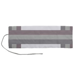 Minimal Mixed Abstract Lines Print Copia Roll Up Canvas Pencil Holder (M) from ArtsNow.com