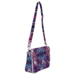 Abstract symmetry Shoulder Bag with Back Zipper