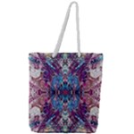 Abstract symmetry Full Print Rope Handle Tote (Large)