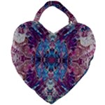 Abstract symmetry Giant Heart Shaped Tote