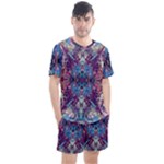 Abstract symmetry Men s Mesh T-Shirt and Shorts Set