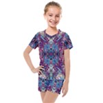 Abstract symmetry Kids  Mesh T-Shirt and Shorts Set