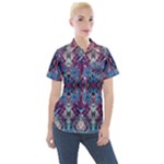 Abstract symmetry Women s Short Sleeve Pocket Shirt