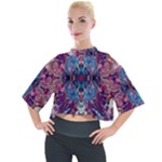 Abstract symmetry Mock Neck T-Shirt