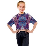 Abstract symmetry Kids Mock Neck T-Shirt