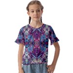 Abstract symmetry Kids  Cuff Sleeve Scrunch Bottom T-Shirt