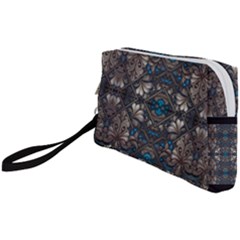 Ornate baroque floral pattern print Wristlet Pouch Bag (Small) from ArtsNow.com