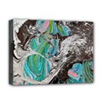 Marbling Mono Blend  Deluxe Canvas 16  x 12  (Stretched) 