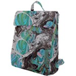 Marbling Mono Blend  Flap Top Backpack