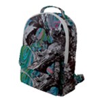 Marbling Mono Blend  Flap Pocket Backpack (Large)