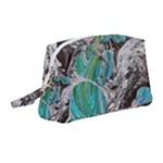 Marbling Mono Blend  Wristlet Pouch Bag (Medium)