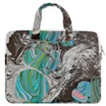 Marbling Mono Blend  MacBook Pro 13  Double Pocket Laptop Bag