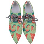 Watermelon Dots Summer Pattern Pointed Oxford Shoes