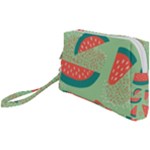 Watermelon Dots Summer Pattern Wristlet Pouch Bag (Small)