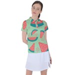 Watermelon Dots Summer Pattern Women s Polo T-Shirt